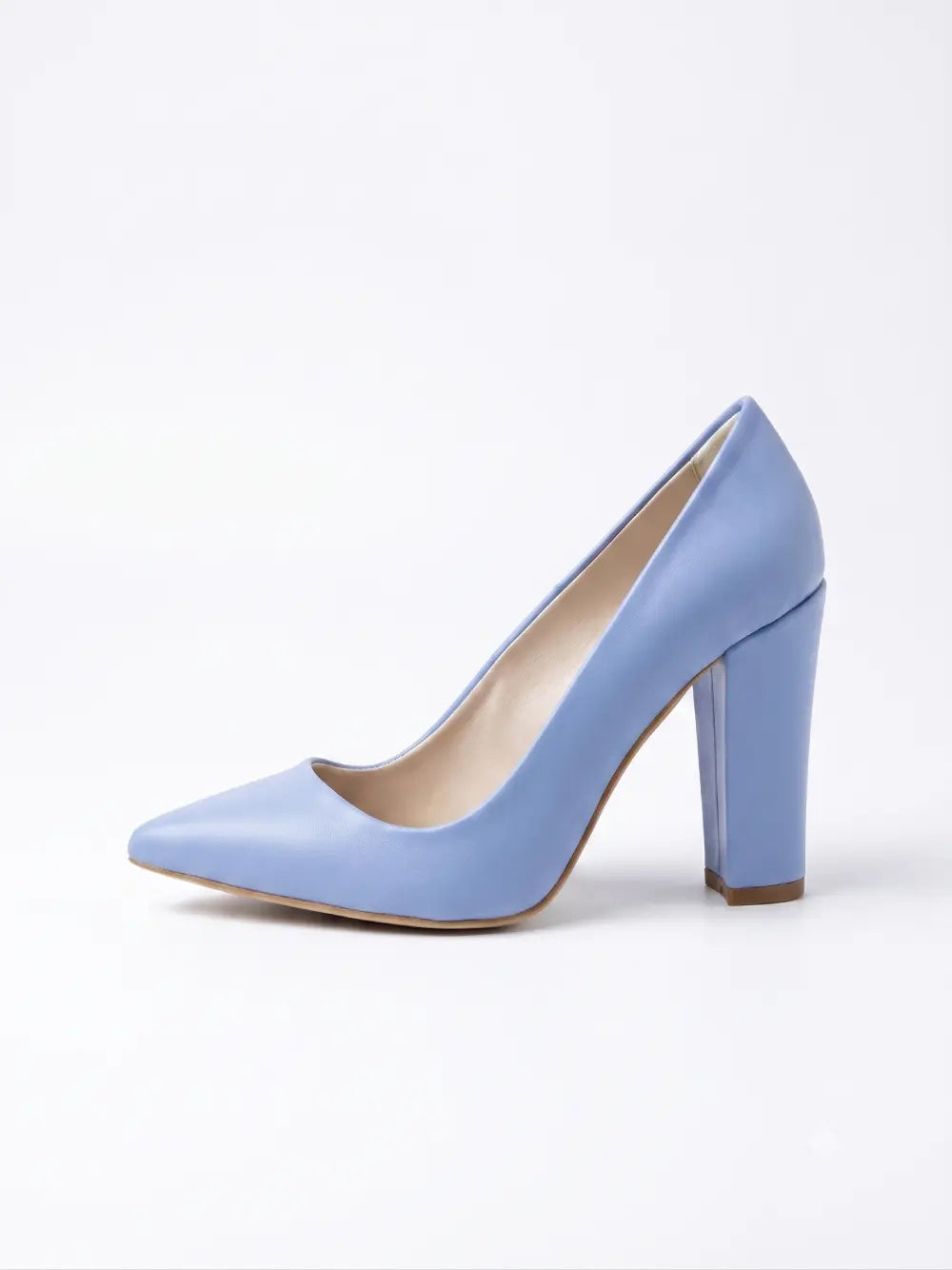 Bebe Mavi Kalın Topuklu Ayakkabı MA-023