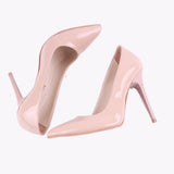 Bej Stiletto Topuklu Ayakkabı MA-021
