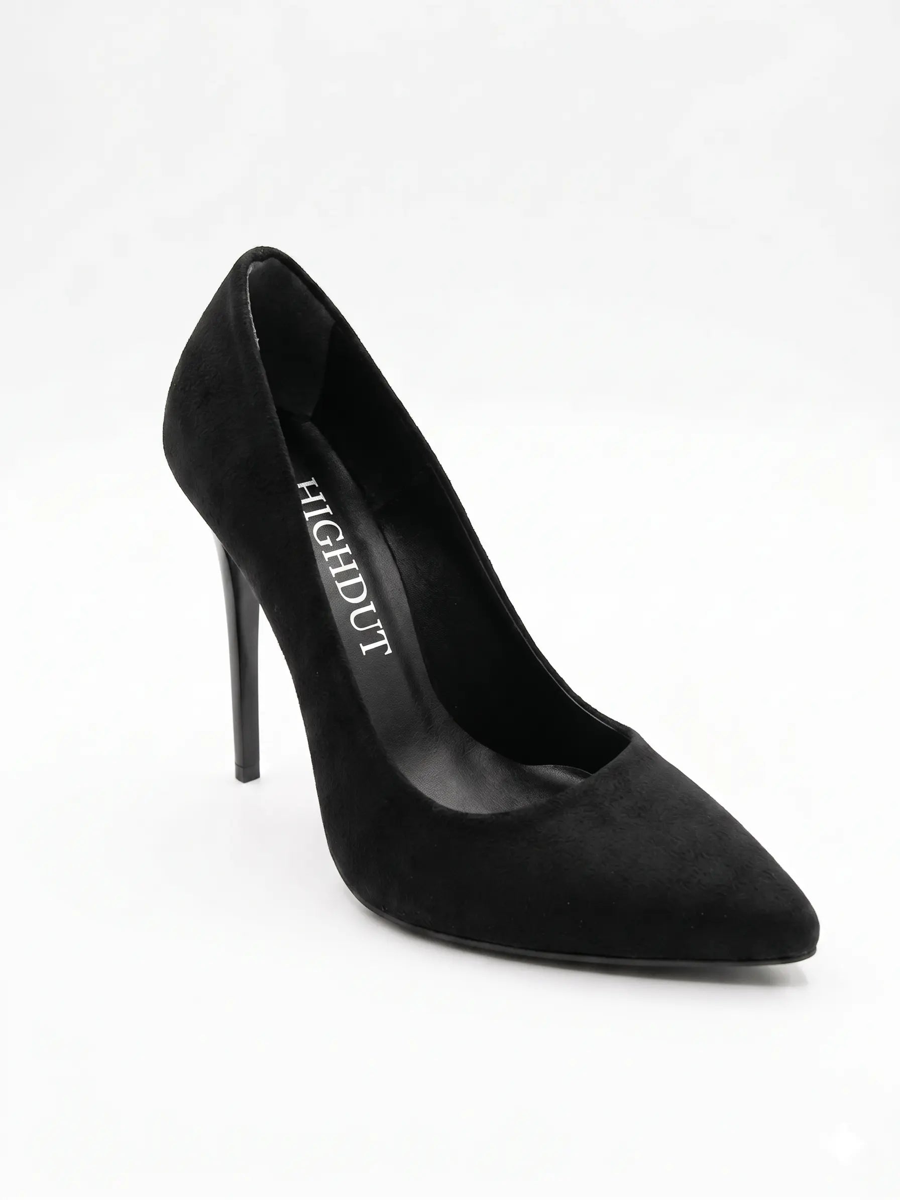 Siyah Süet Stiletto Topuklu Ayakkabı MA-021