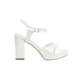 Beyaz Platform Abiye Sandalet RA-063