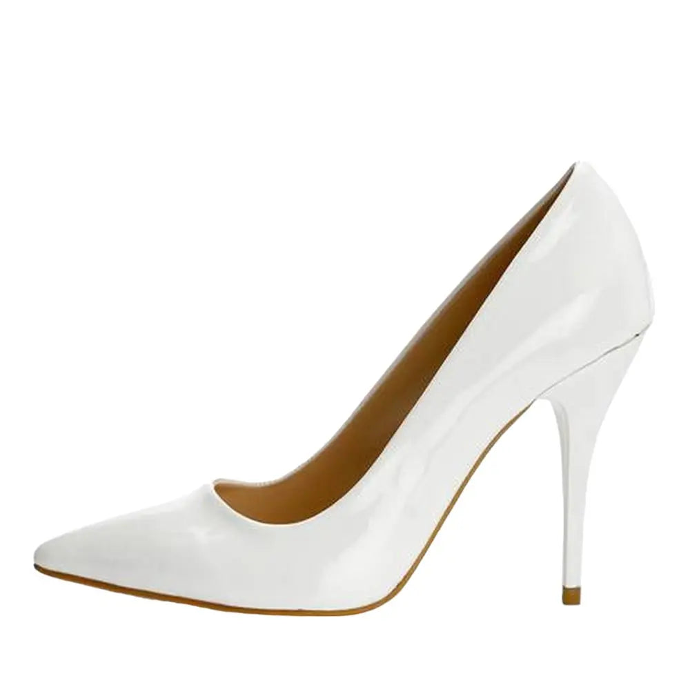 Beyaz Stiletto Topuklu Ayakkabı MA-021