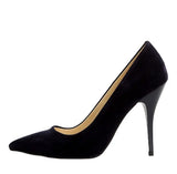 Lacivert Süet Stiletto Topuklu Ayakkabı MA-021