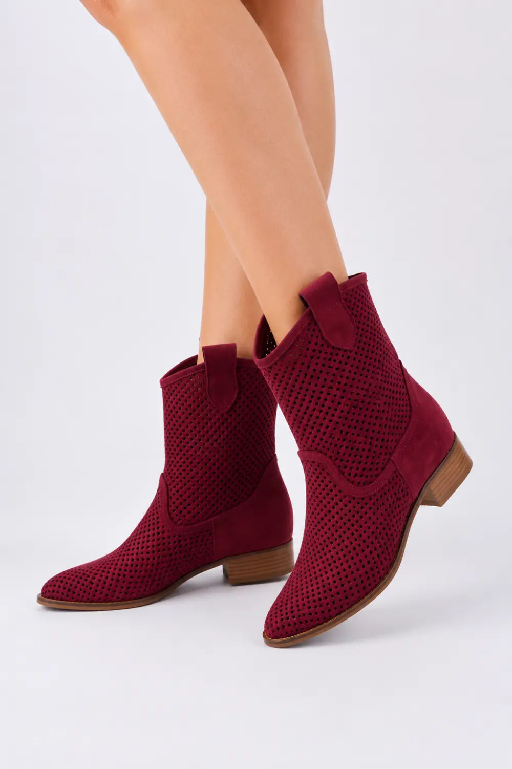 Bordo Delikli Yazlık Bot RA-8010