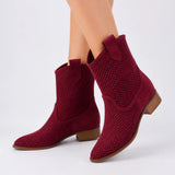Burgundy Summer Cowboy Boots RA-8010
