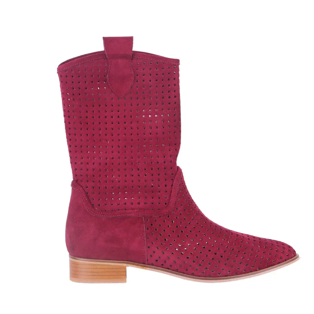 Bordo Delikli Yazlık Bot RA-8010