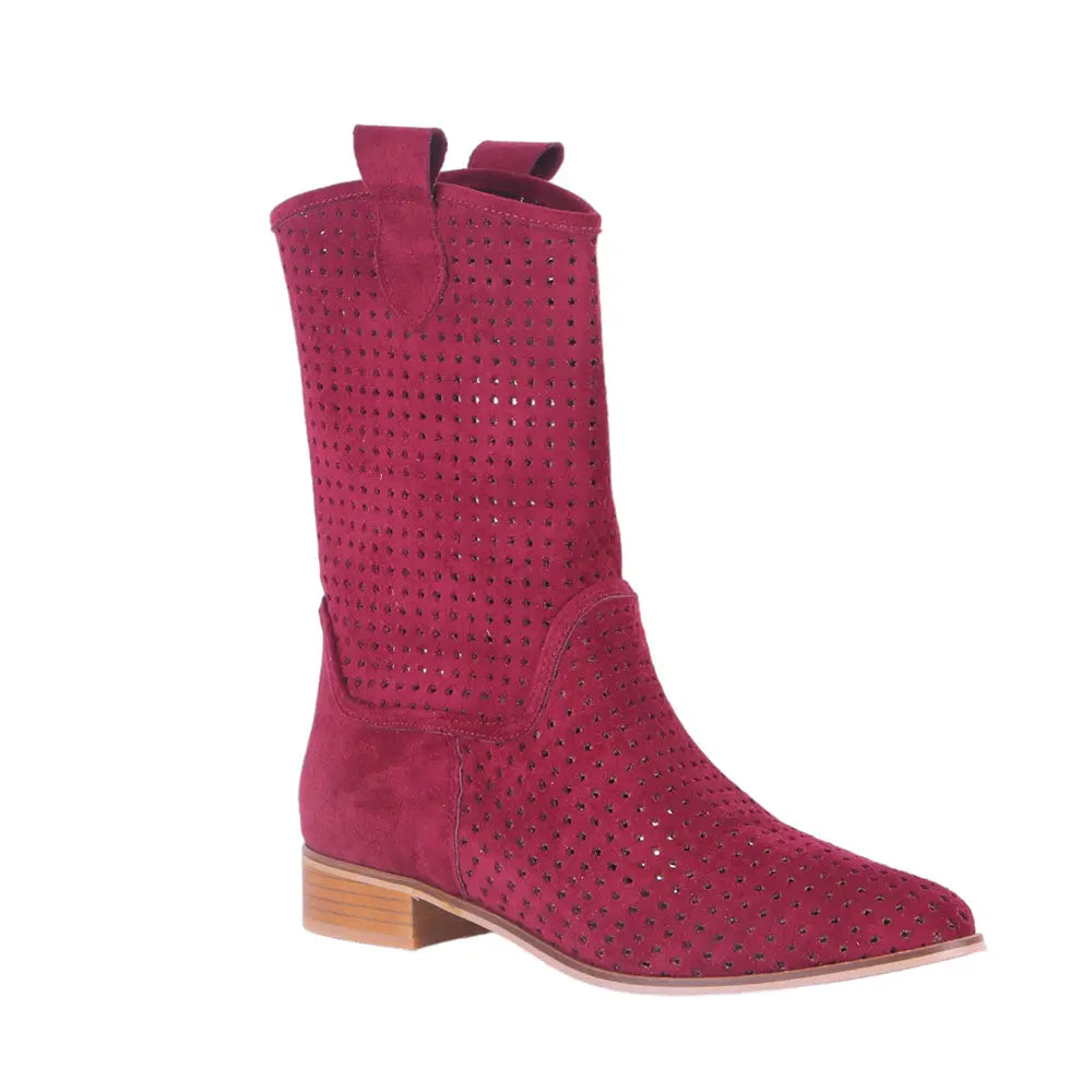 Bordo Delikli Yazlık Bot RA-8010
