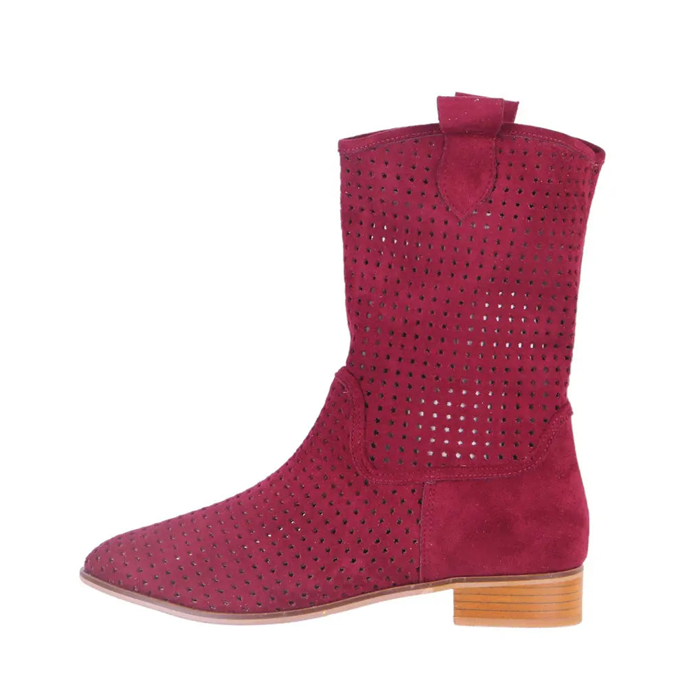 Bordo Delikli Yazlık Bot RA-8010