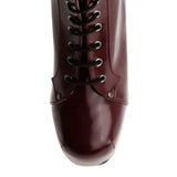 Bordo Rugan Platform Topuklu Bağcıklı Bot RA-010
