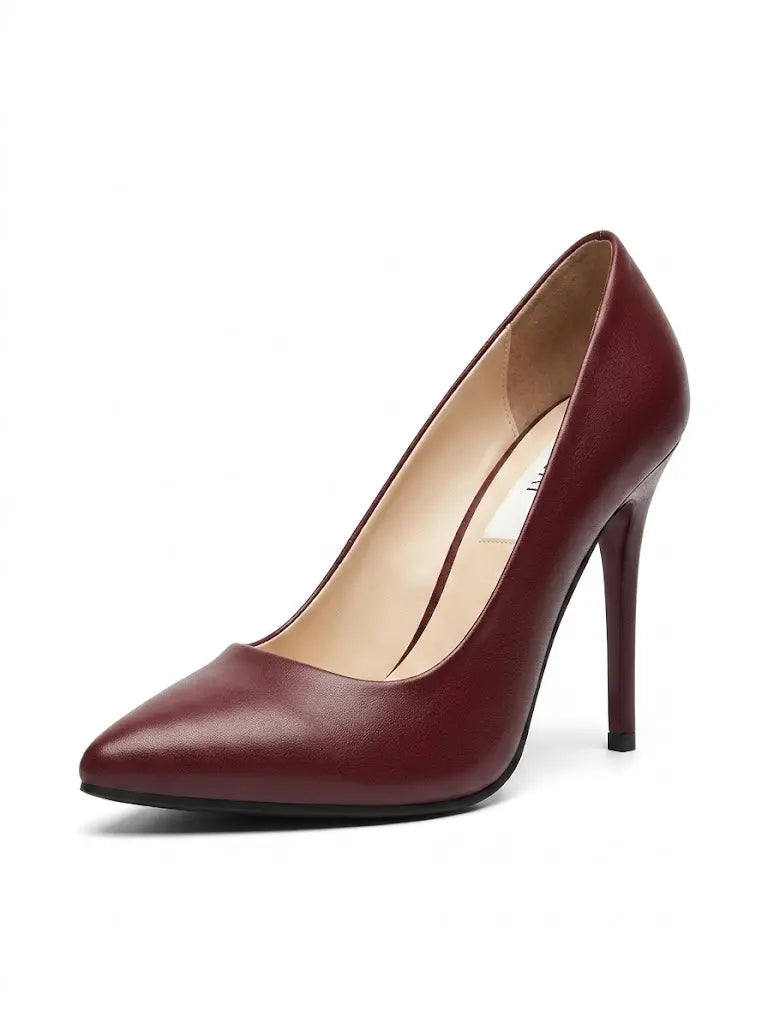 Bordo Topuklu Ayakkabı Stiletto MA-021