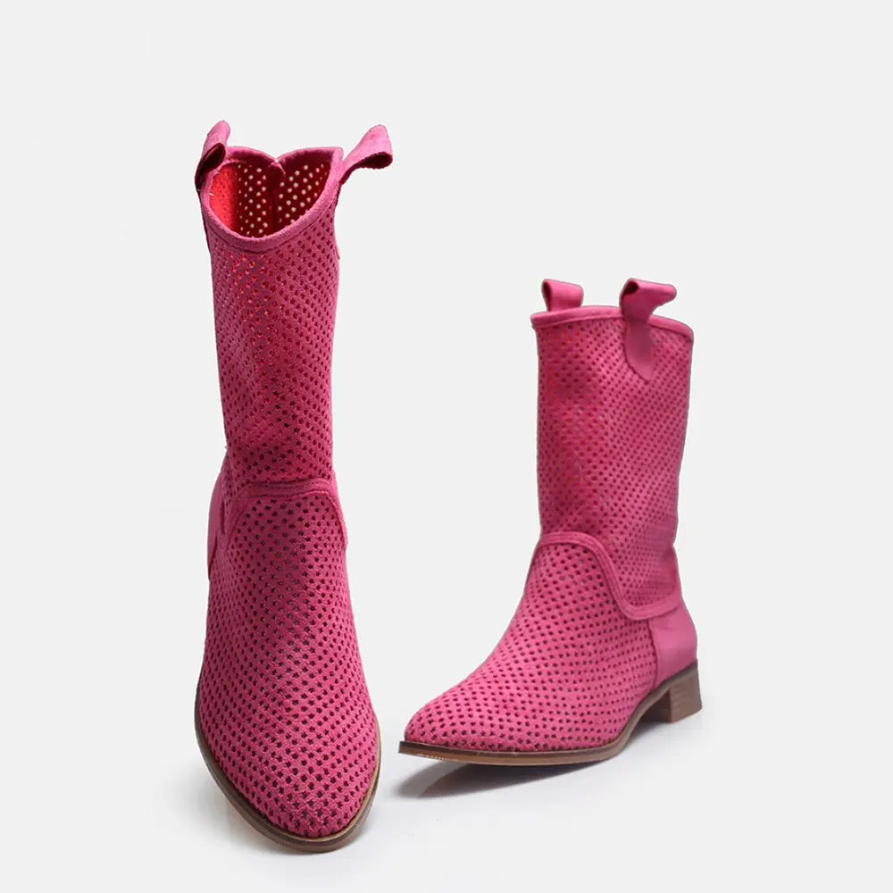 Fuchsia Summer Cowboy Boots RA-8010