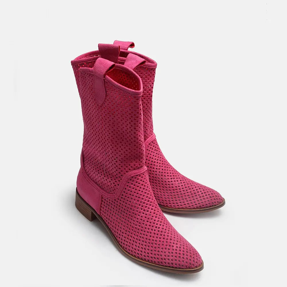 Fuchsia Summer Cowboy Boots RA-8010