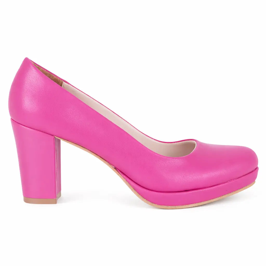 Fuchsia Chunky Platform Shoes MT-01