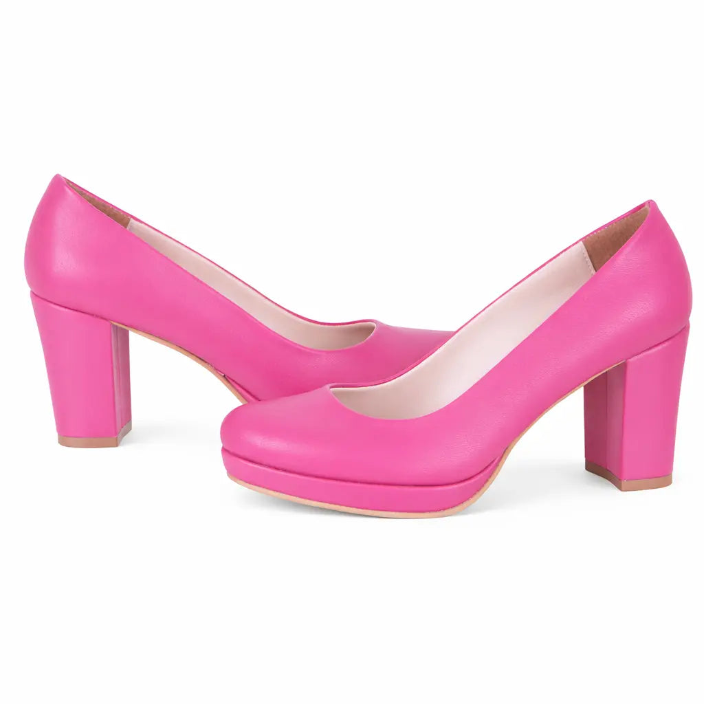 Fuchsia Chunky Platform Shoes MT-01