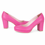 Fuchsia Chunky Platform Shoes MT-01