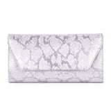 Silver Snake Print Stiletto Heel Shoes and Bags RC-021