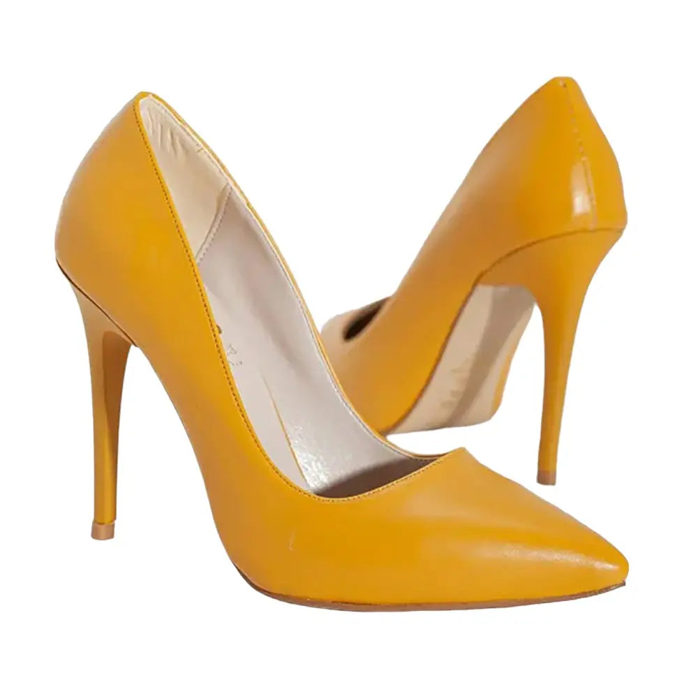 Hardal Topuklu Ayakkabı Stiletto MA-021