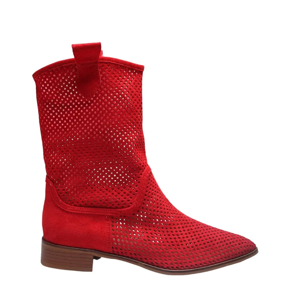 Red Summer Cowboy Boots RA-8010