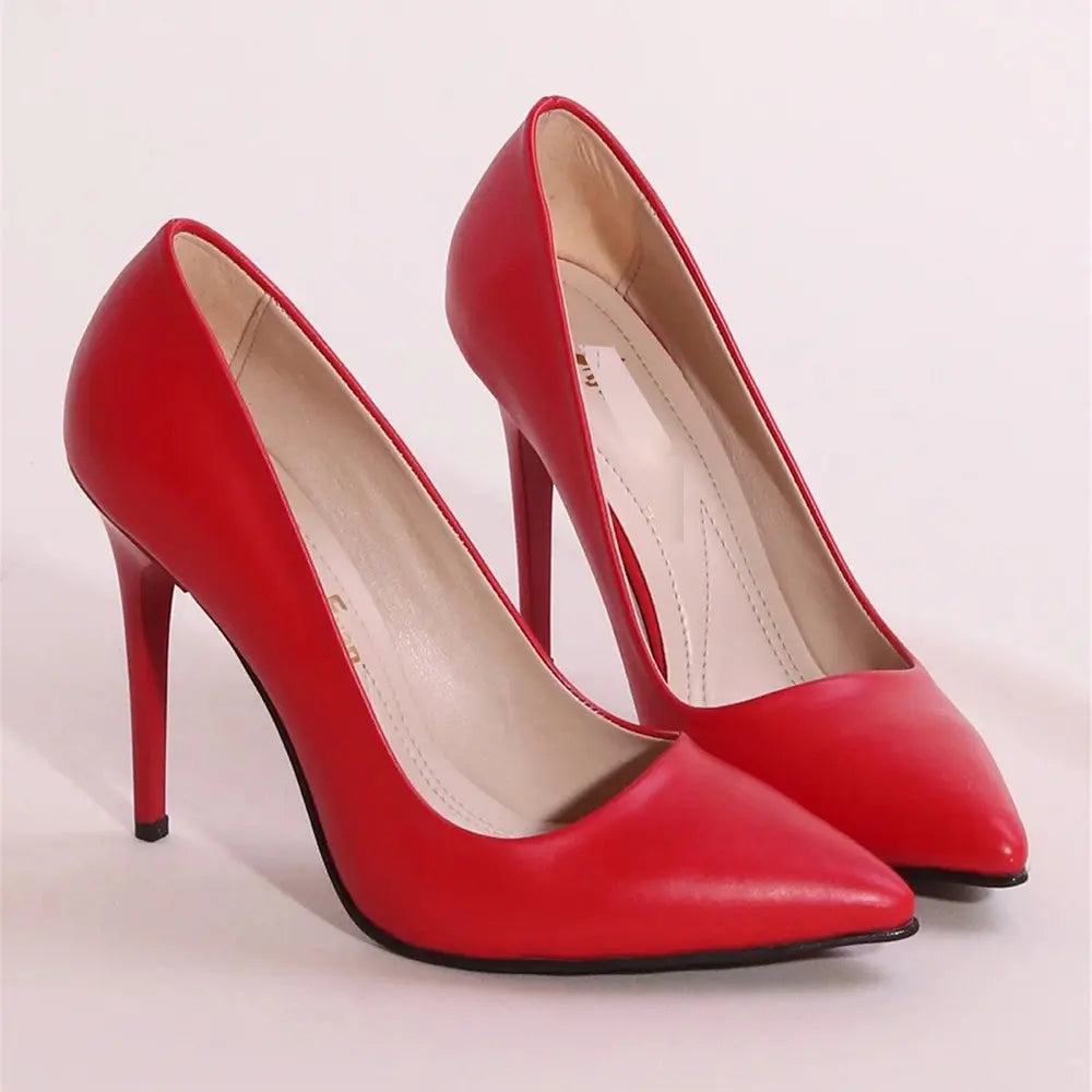 Kırmızı Topuklu Ayakkabı Stiletto MA-021