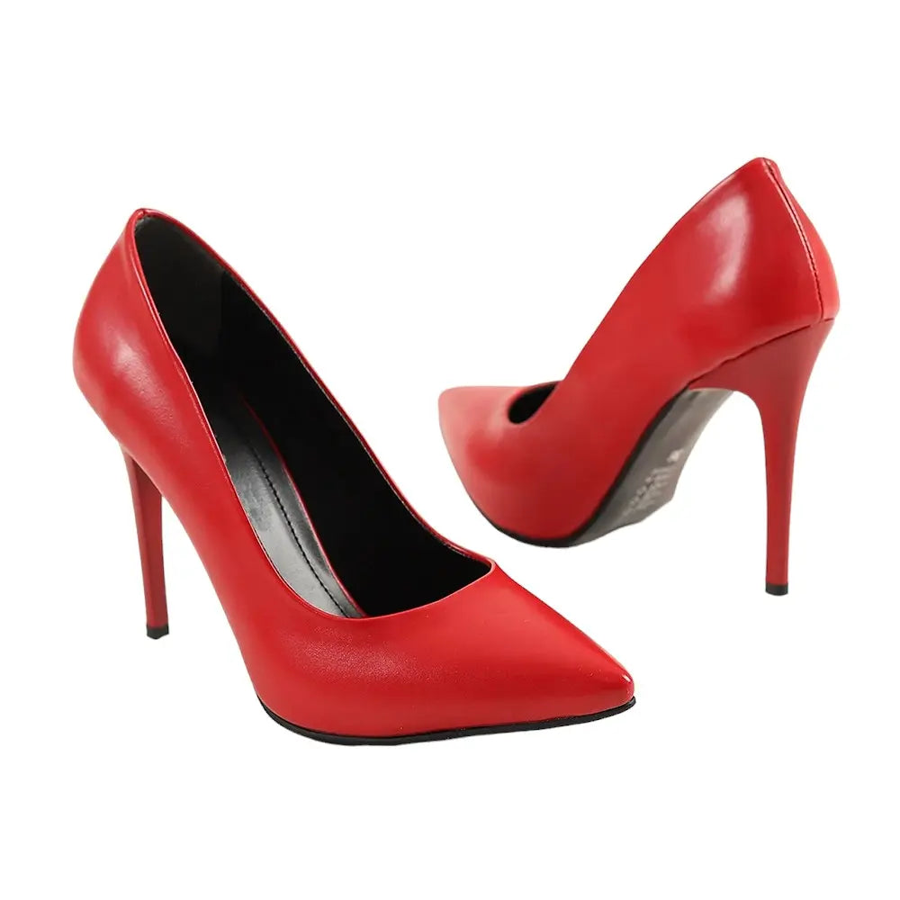 Kırmızı Topuklu Ayakkabı Stiletto MA-021