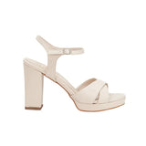 Krem Platform Abiye Sandalet RA-063