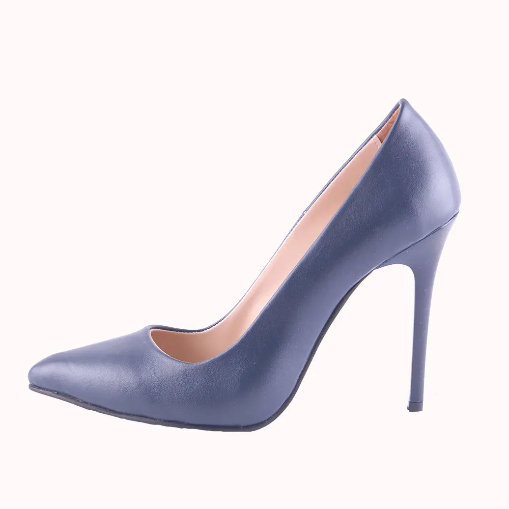 Lacivert Topuklu Ayakkabı Stiletto MA-021