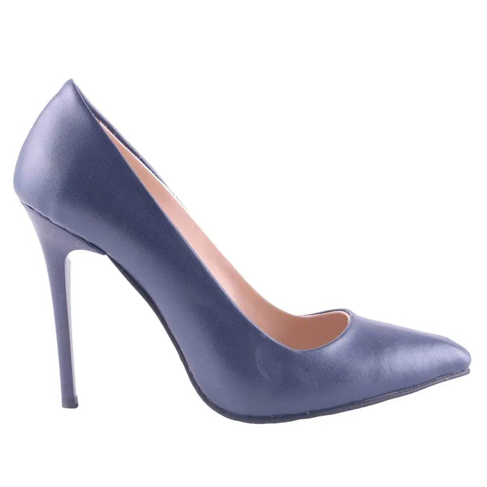 Lacivert Topuklu Ayakkabı Stiletto MA-021