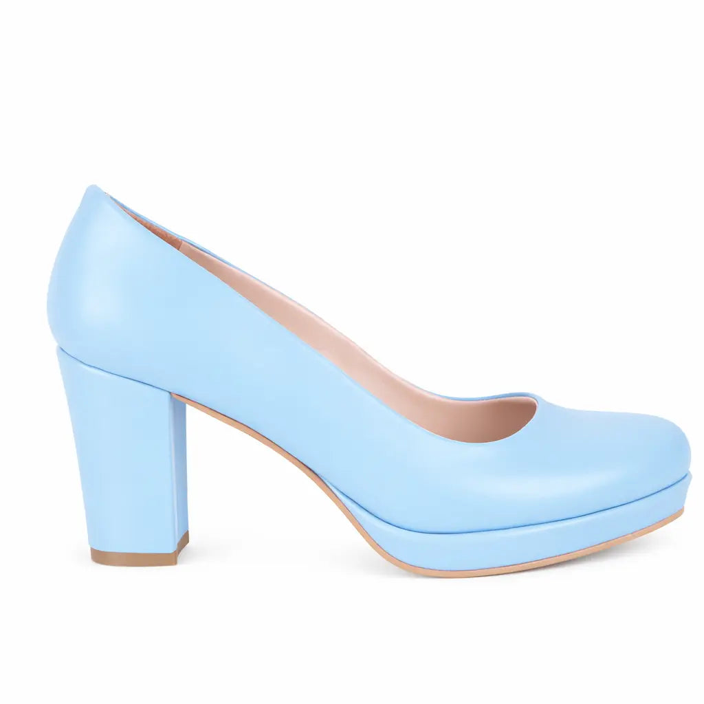 Blue Chunky Platform Shoes MT-01