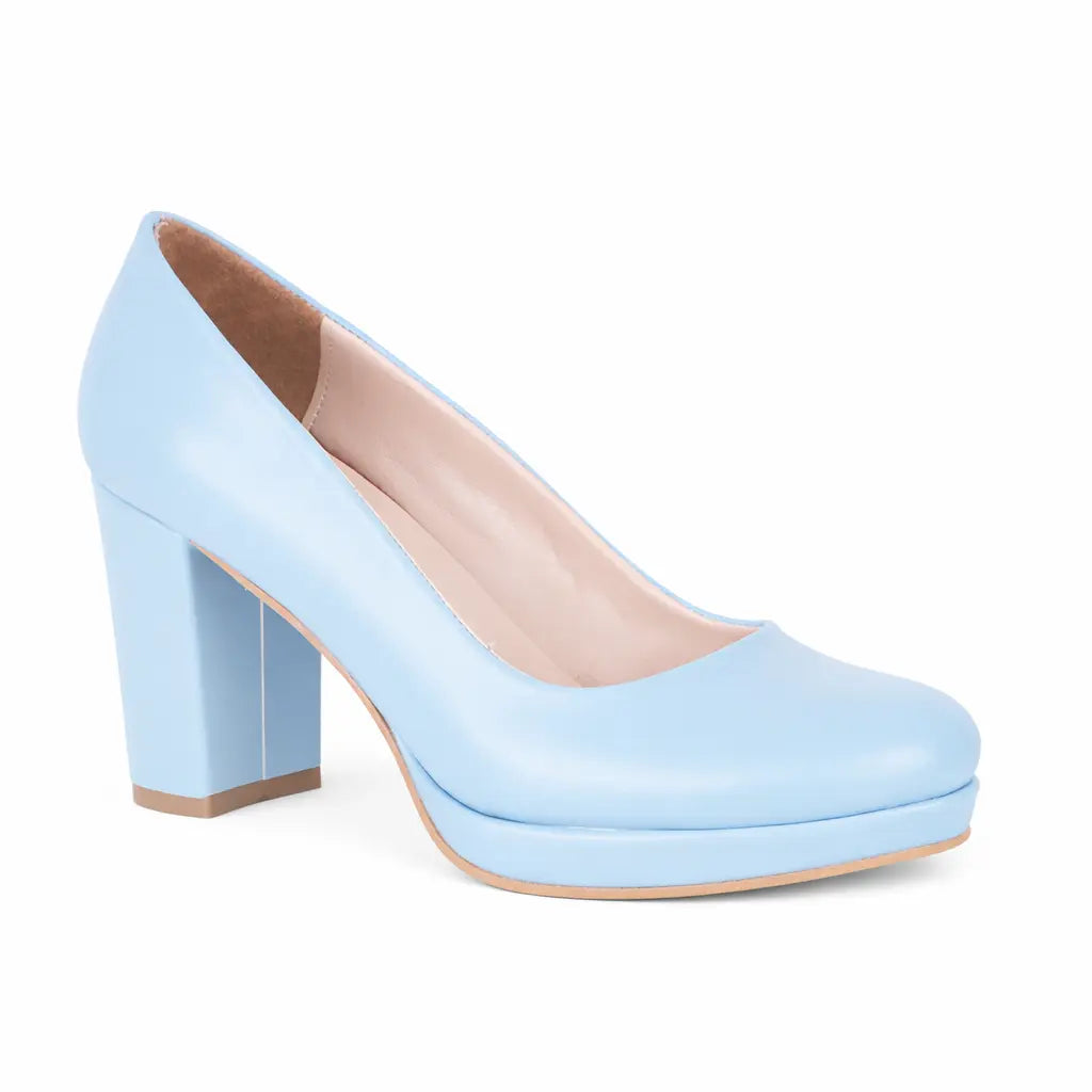 Blue Chunky Platform Shoes MT-01