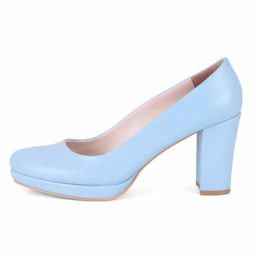 Blue Chunky Platform Shoes MT-01