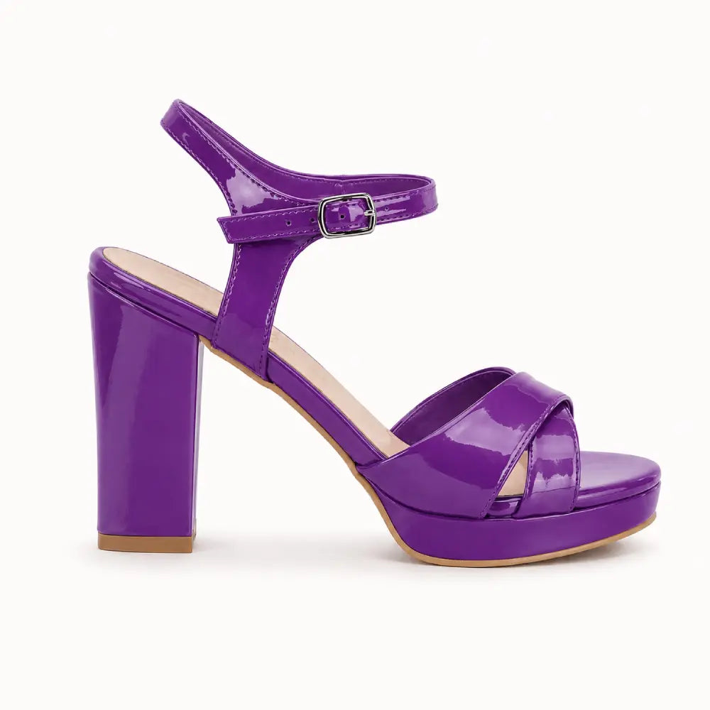 Mor Platform Abiye Sandalet RA-063