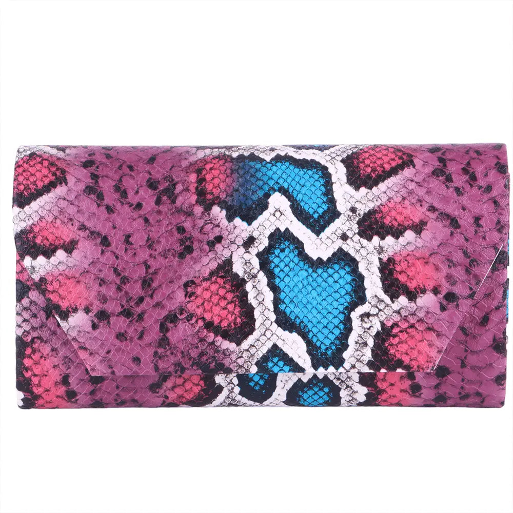 Pembe Baskı Stiletto Ayakkabı Çanta Takım RC-021