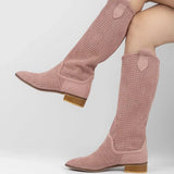 Pembe Kadın Kovboy Çizme RA-8011