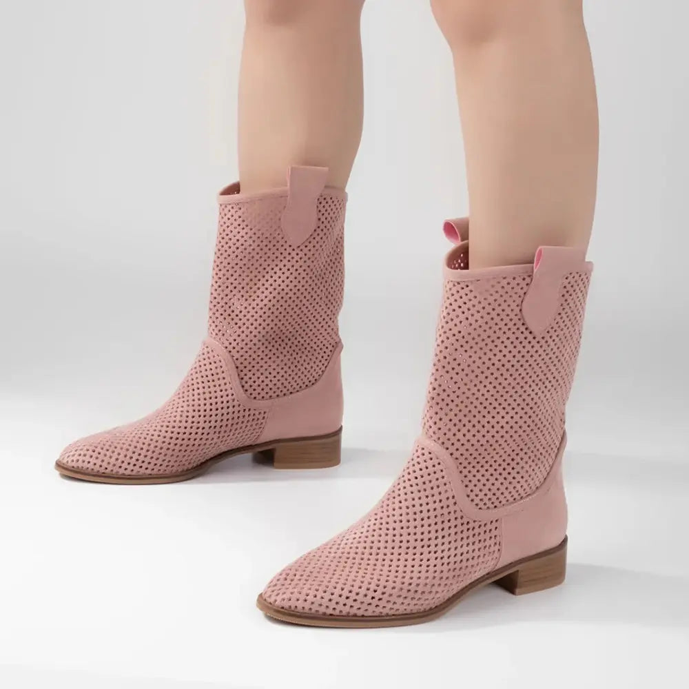Pink Summer Cowboy Boots RA-8010