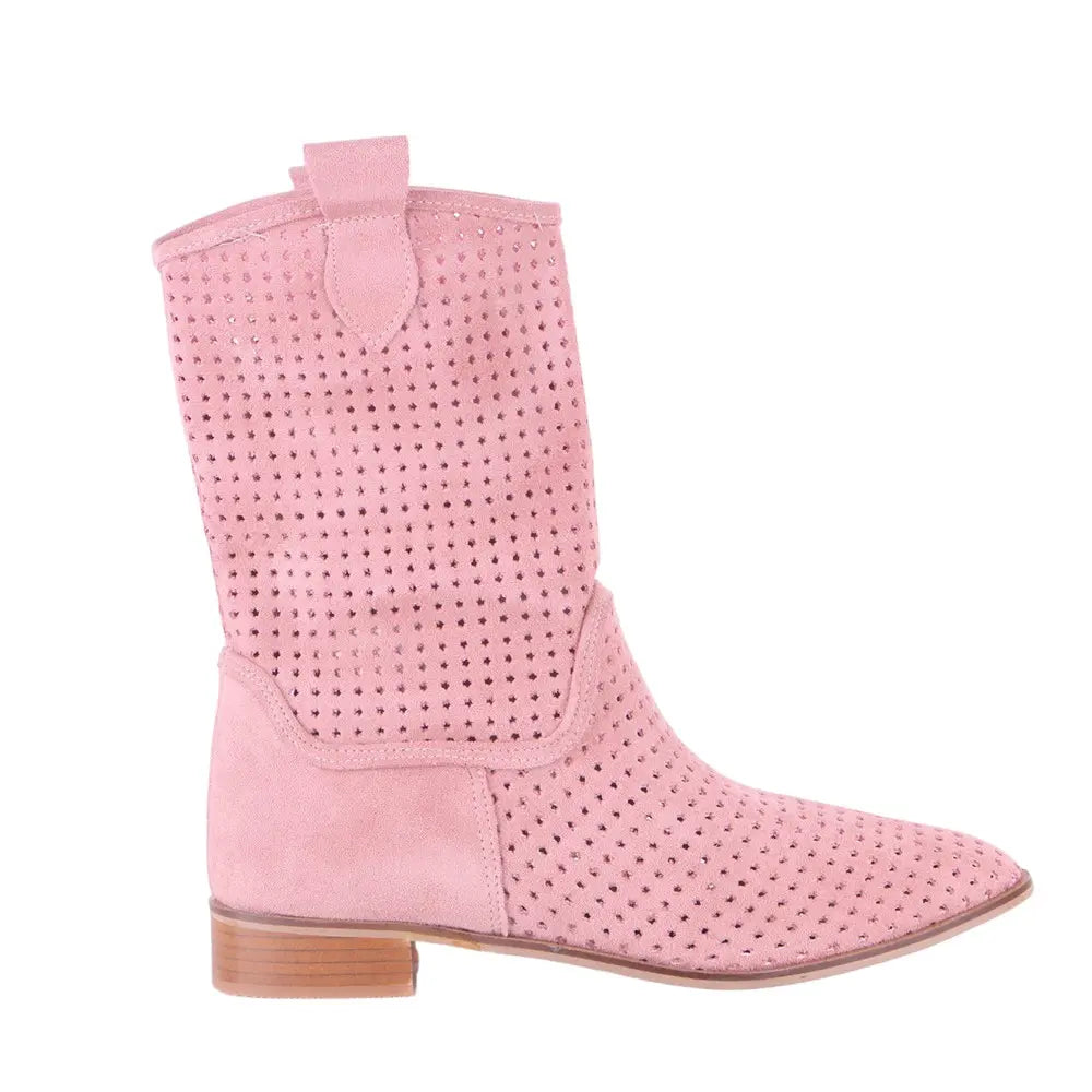 Pink Summer Cowboy Boots RA-8010
