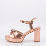Rose Platform Taşlı Abiye Ayakkabı RA-065