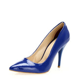 Saks Mavisi Stiletto Topuklu Ayakkabı MA-021