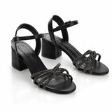 Black Low Heel Dress Shoes MA-043