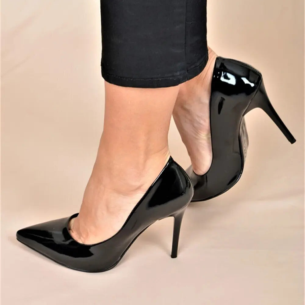 Siyah Stiletto Topuklu Ayakkabı MA-021