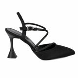 Black Strappy Heels MT-05