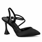 Black Strappy Heels MT-05