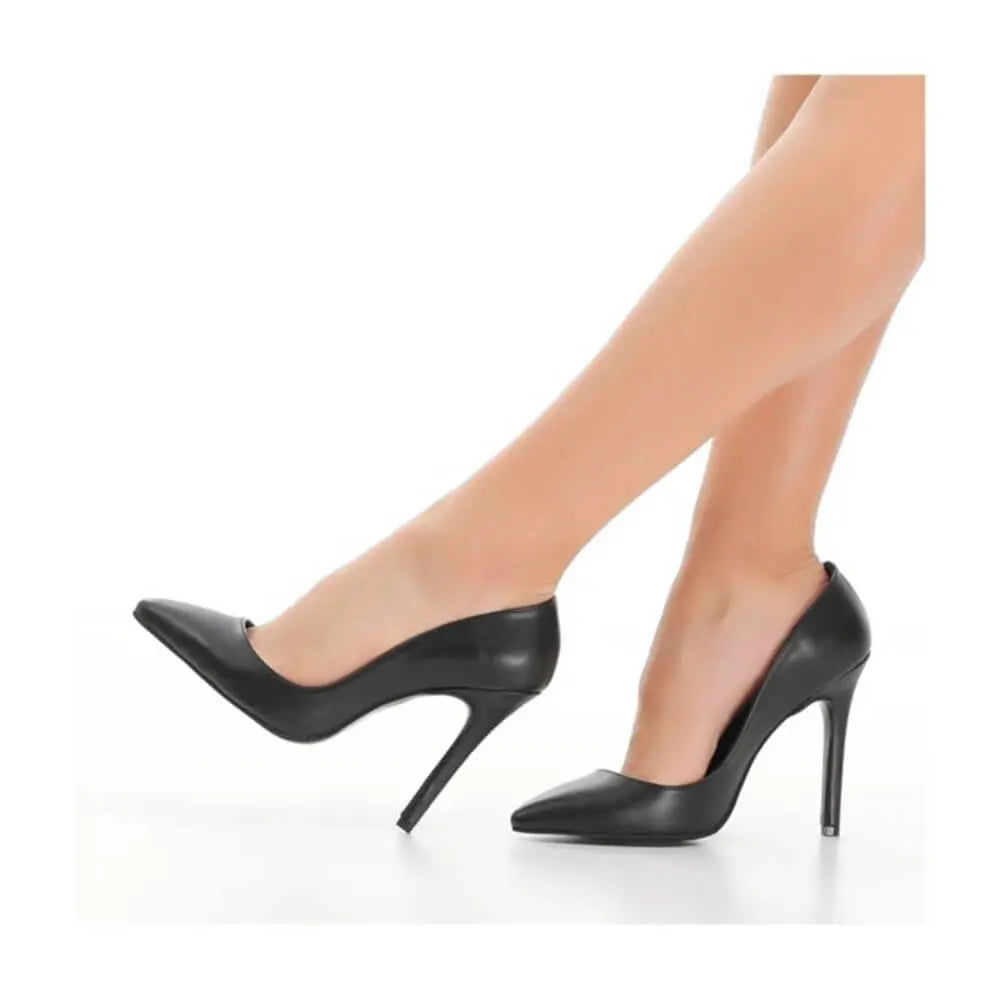 Siyah Topuklu Ayakkabı Stiletto MA-021