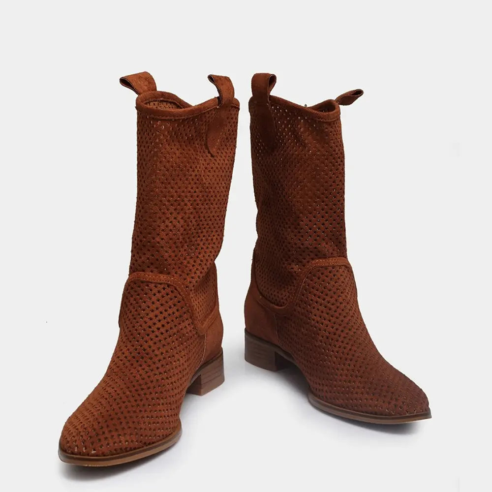 Brown Summer Cowboy Boots RA-8010