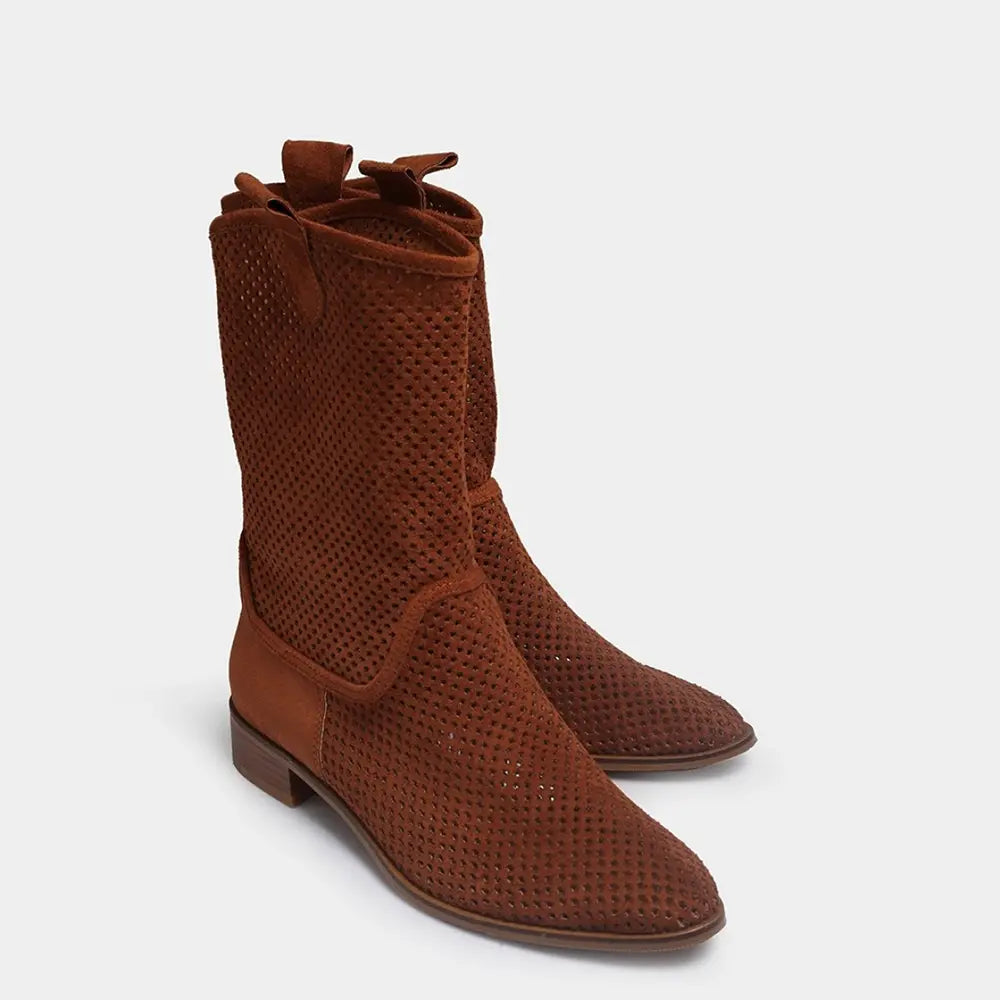 Brown Summer Cowboy Boots RA-8010