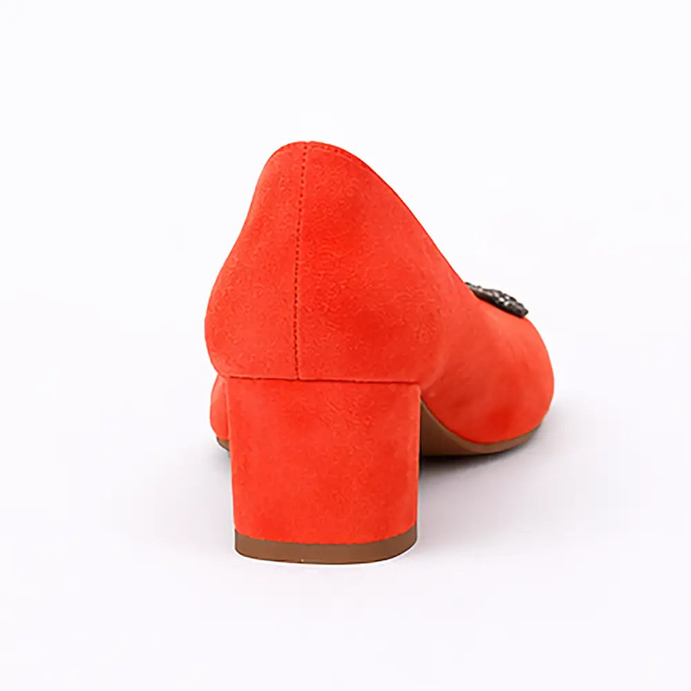 Turuncu Alçak Topuklu Çanta Ayakkabı RC-1620