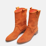 Orange Summer Cowboy Boots RA-8010