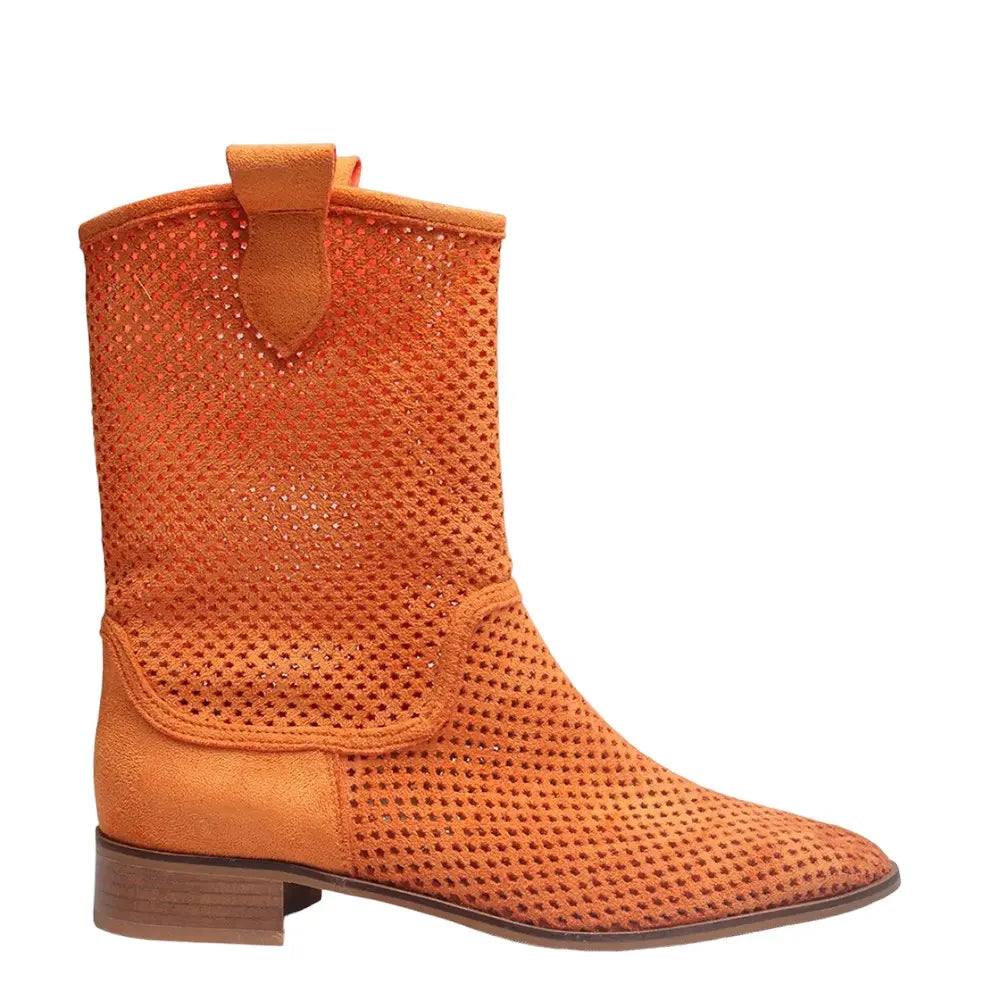 Orange Summer Cowboy Boots RA-8010
