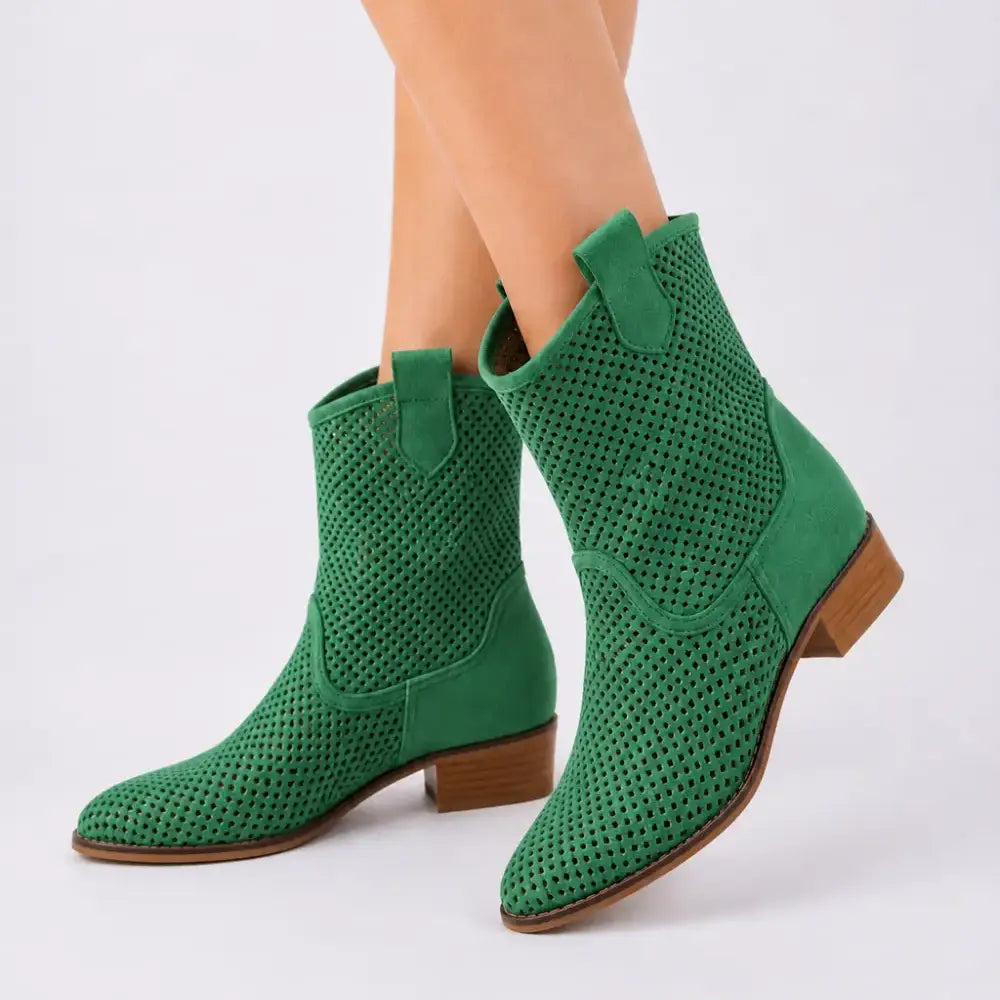 Green Summer Cowboy Boots RA-8010
