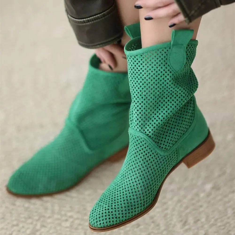 Green Summer Cowboy Boots RA-8010