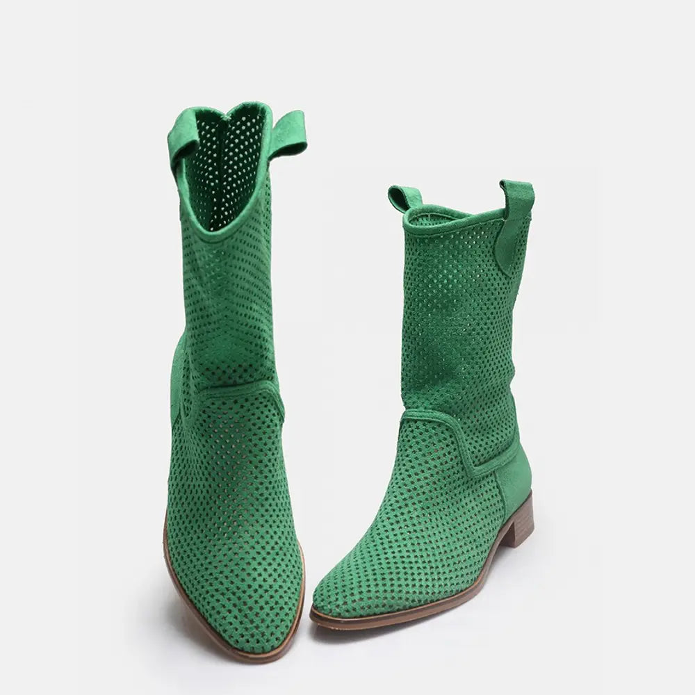 Green Summer Cowboy Boots RA-8010