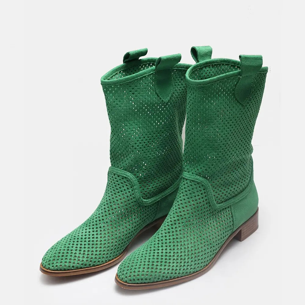 Green Summer Cowboy Boots RA-8010